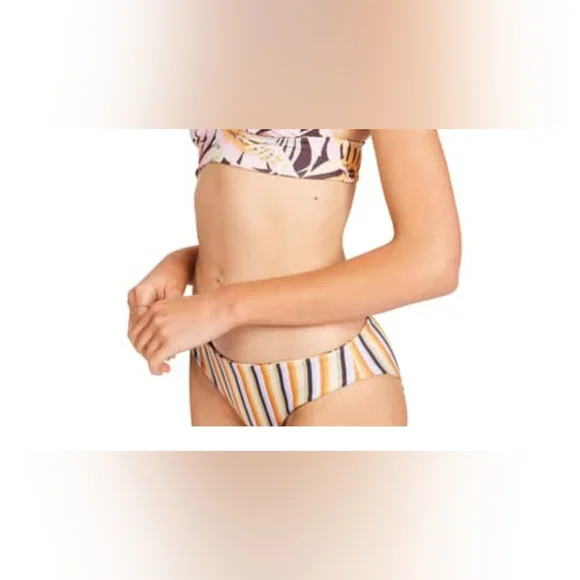 Billabong Swim Postcards From Paradise Lowrider Reversible Bikini Bottoms Large - Picture 7 of 17